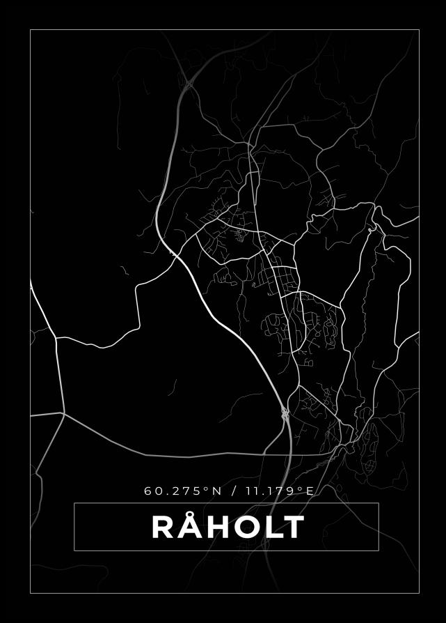 Bildverkstad Map - Råholt - Black Poster