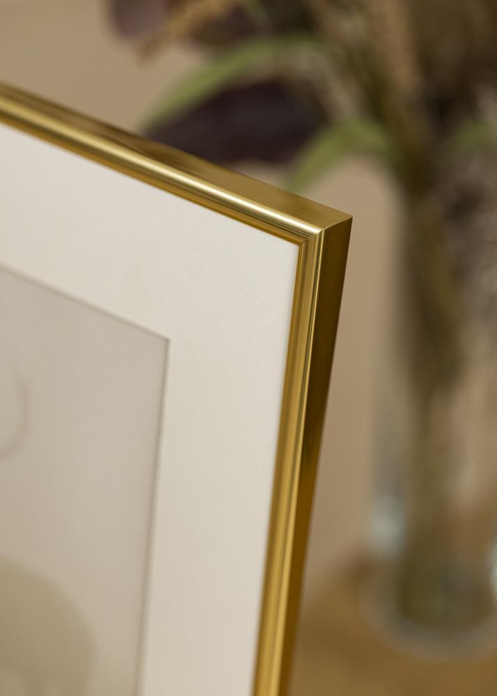 Ram med passepartou Frame Victoria Gold 70x100 cm - Picture Mount White 24x36 inches