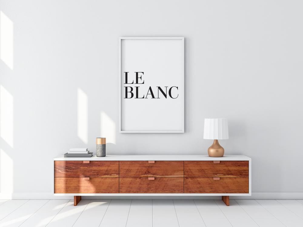 Bildverkstad Le blanc Poster