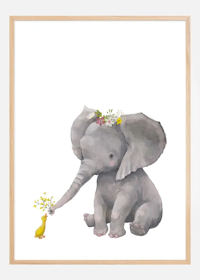 Bildverkstad Elephant & Duck Poster