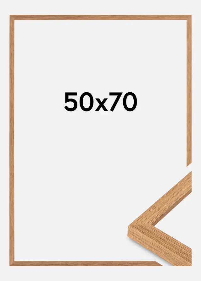 BGA Frame Modern Acrylic Glass Teak 50x70cm