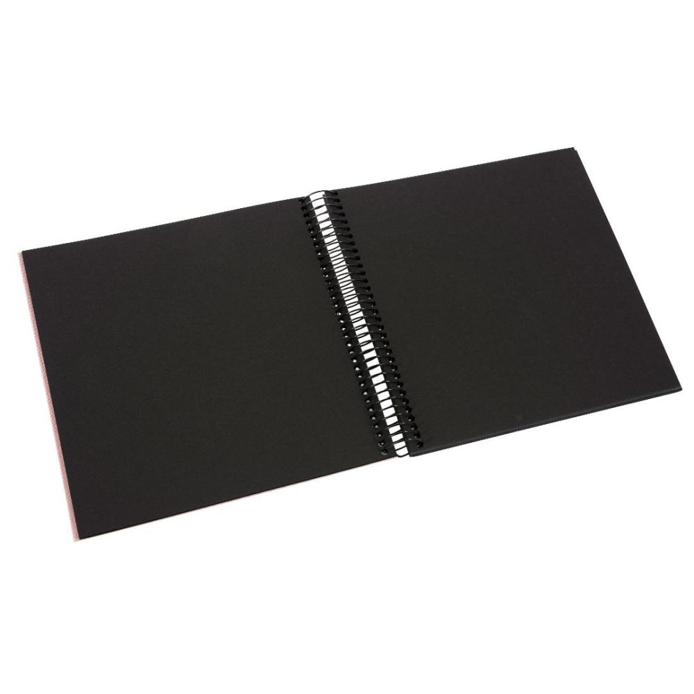 Goldbuch Bella Vista Spiral bound album Rose - 20x20 cm (40 Black pages / 20 sheets)