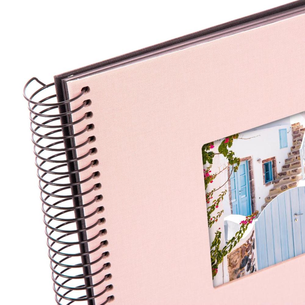 Goldbuch Bella Vista Spiral bound album Rose - 20x20 cm (40 Black pages / 20 sheets)