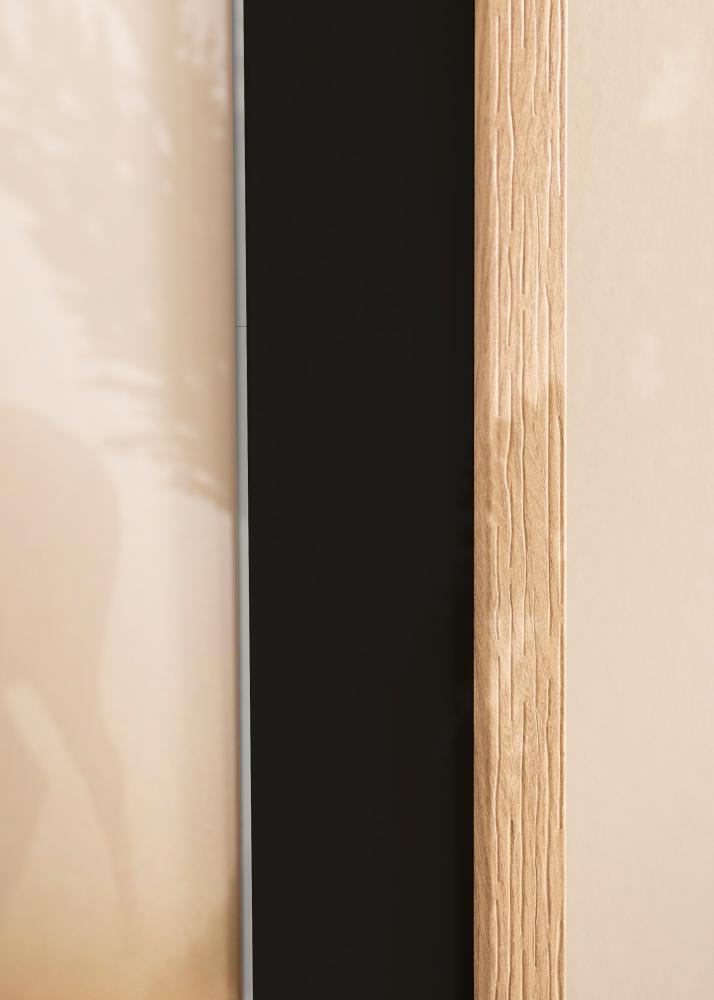 Ram med passepartou Frame Stilren Oak 40x50 cm - Picture Mount Black 28x35 cm