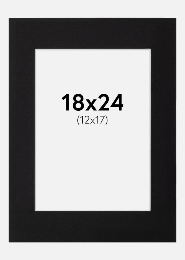 Galleri 1 Mount Canson Black (White Core) 18x24 cm (12x17)