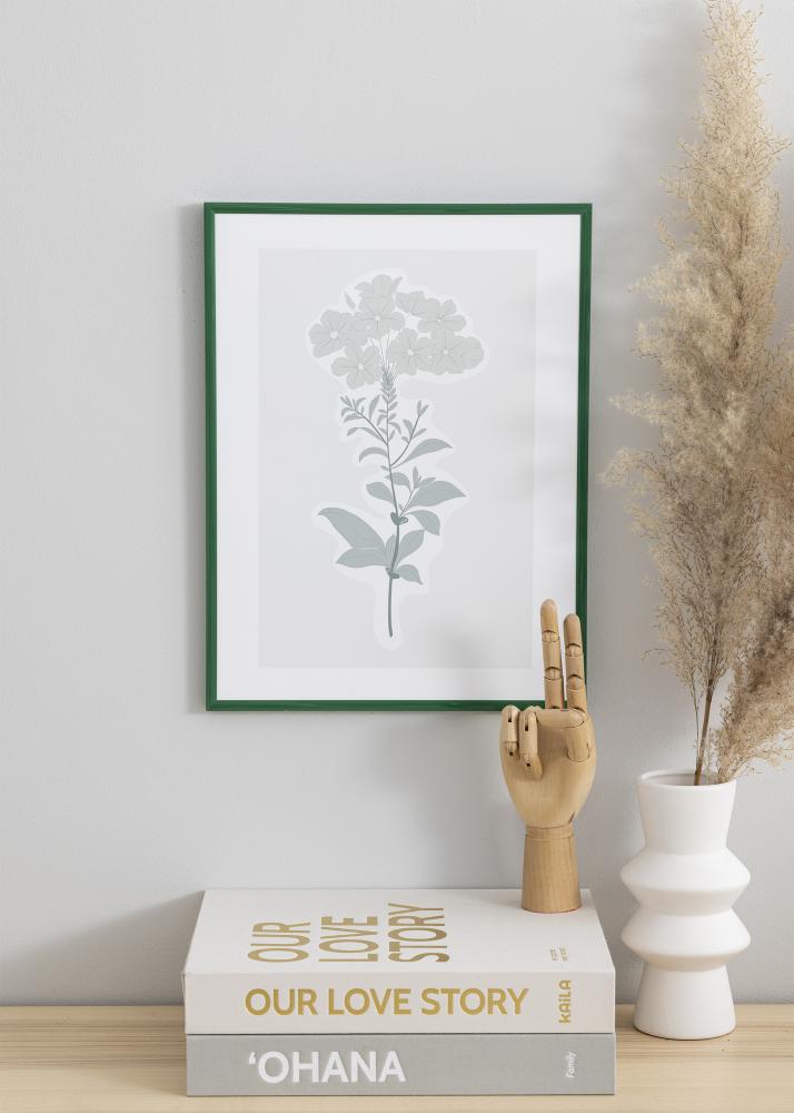 Ram med passepartou Frame New Lifestyle Moss Green 50x70 cm - Picture Mount White 16x24 inches