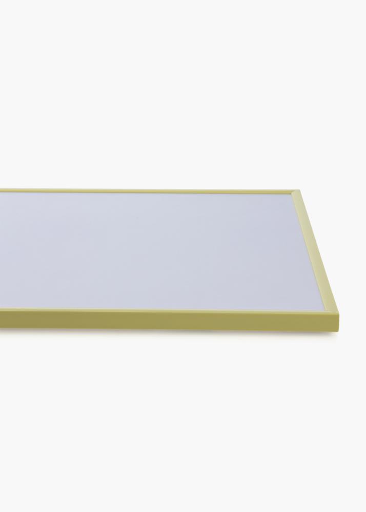 Ram med passepartou Frame New Lifestyle Pale Yellow 50x70 cm - Picture Mount White 16x24 inches