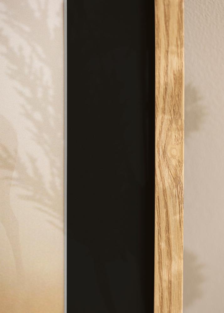 Ram med passepartou Frame Trendy Oak 45x60 cm - Picture Mount Black 35x50 cm