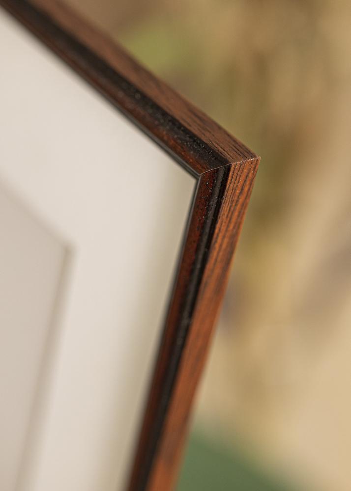 Ram med passepartou Frame Horndal Walnut 40x50 cm - Picture Mount White 28x35 cm