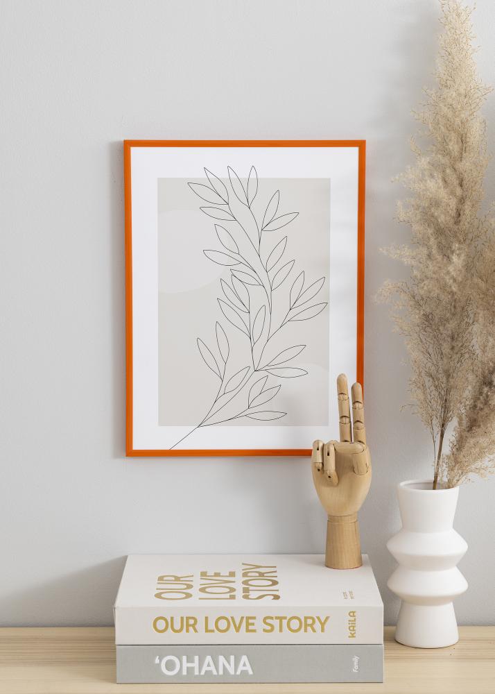 Ram med passepartou Frame New Lifestyle Orange 50x70 cm - Picture Mount White 16x24 inches