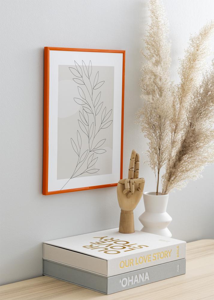 Ram med passepartou Frame New Lifestyle Orange 50x70 cm - Picture Mount White 16x24 inches