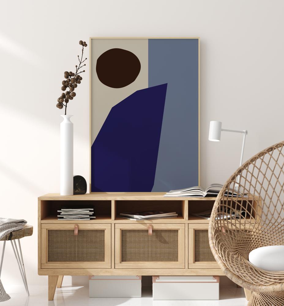 Bildverkstad Color Blocks Blue Poster