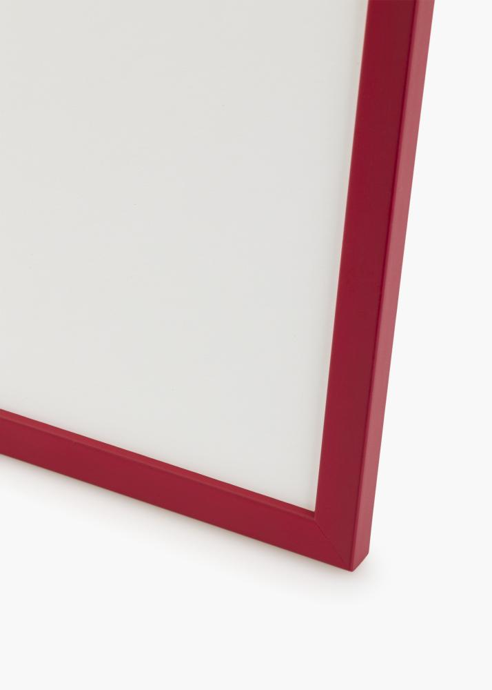 Ram med passepartou Frame Edsbyn Red 50x70 cm - Picture Mount Black 33x56 cm