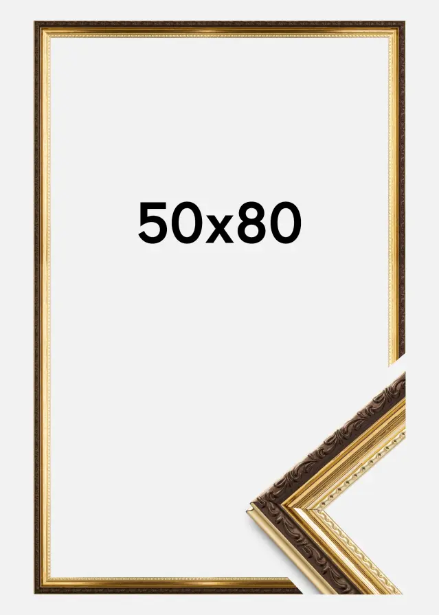 Galleri 1 Frame Abisko Acrylic Glass Gold 19.69x31.50 inches (50x80 cm)