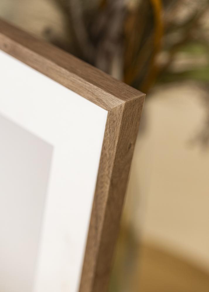 Ram med passepartou Frame Soul Walnut Veneer 40x60 cm - Picture Mount White 30x50 cm