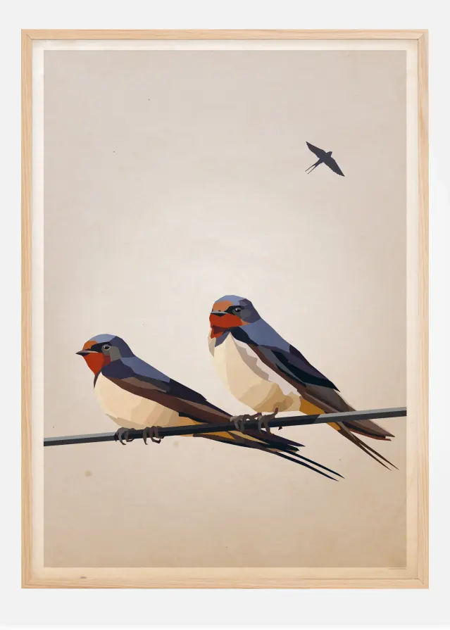 Bildverkstad Swallows Poster