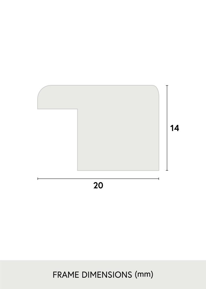 Ram med passepartou Frame Stilren White 60x60 cm - Picture Mount White 45x45 cm