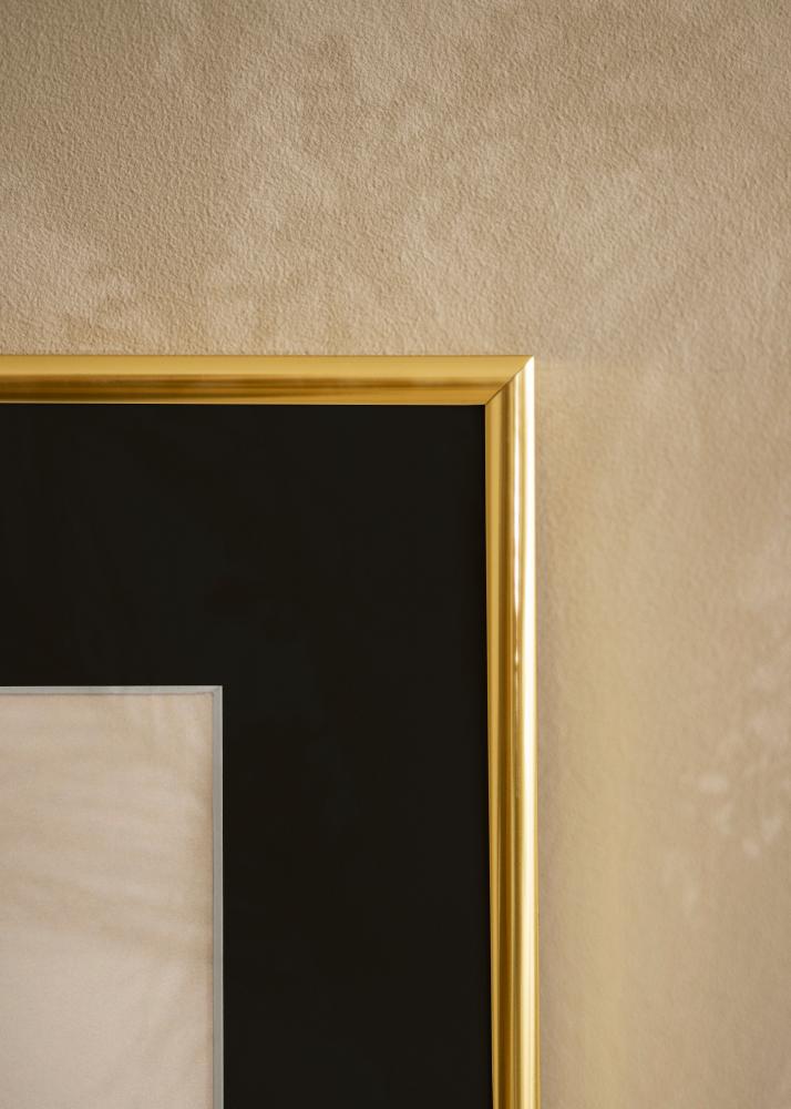 Ram med passepartou Frame Victoria Gold 70x100 cm - Picture Mount Black 62x93 cm