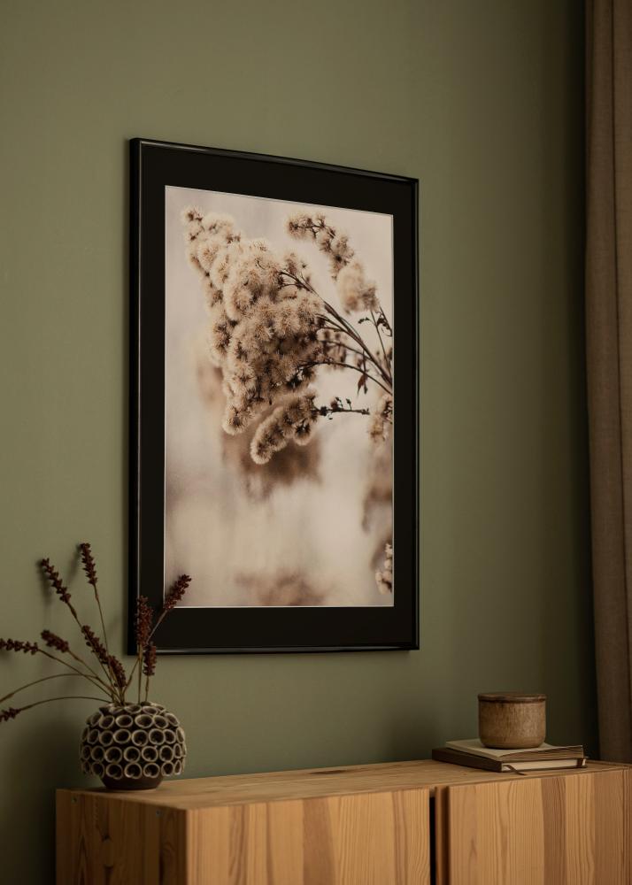 Ram med passepartou Frame Victoria Black 70x100 cm - Picture Mount Black 62x93 cm