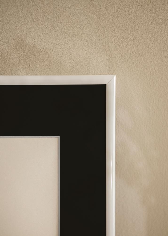 Ram med passepartou Frame Victoria White 70x100 cm - Picture Mount Black 62x93 cm