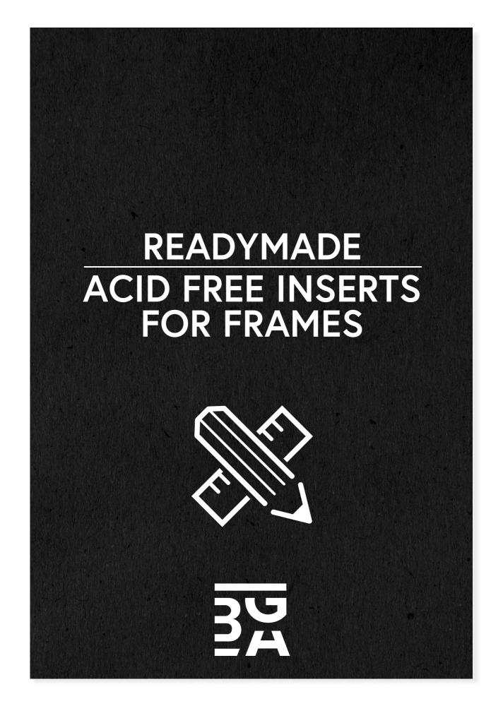 Egen tillverkning - Passepartouter Acid-free Black Insert - 30x45 cm