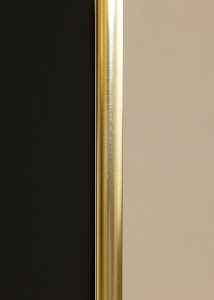 Ram med passepartou Frame Visby Shiny Gold 50x70 cm - Picture Mount Black 40x60 cm