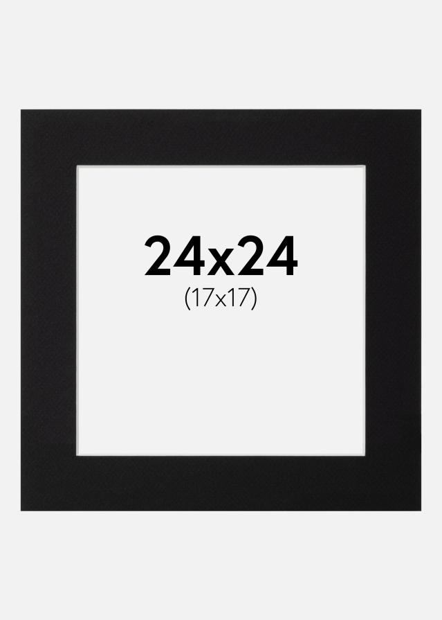 Galleri 1 Mount Canson Black (White Core) 24x24 cm (17x17)