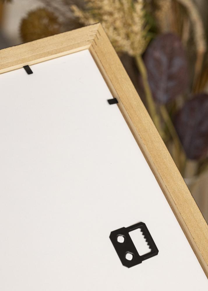 Ram med passepartou Frame Brown Wood 70x100 cm - Picture Mount White 59.4x84 cm (A1)