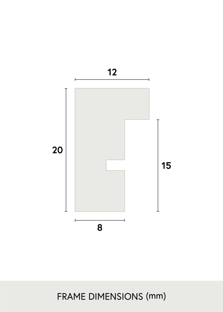 Estancia Frame E-Line Acrylic glass White 19.69x19.69 inches (50x50 cm)