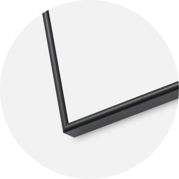 Ram med passepartou Frame Visby Black 40x50 cm - Picture Mount White 29.7x42 cm (A3)