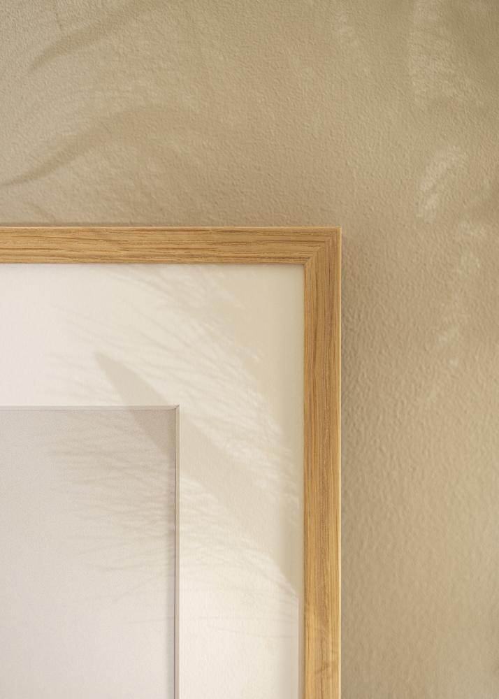 Ram med passepartou Frame Soul Oak Veneer 40x60 cm - Picture Mount White 30x50 cm