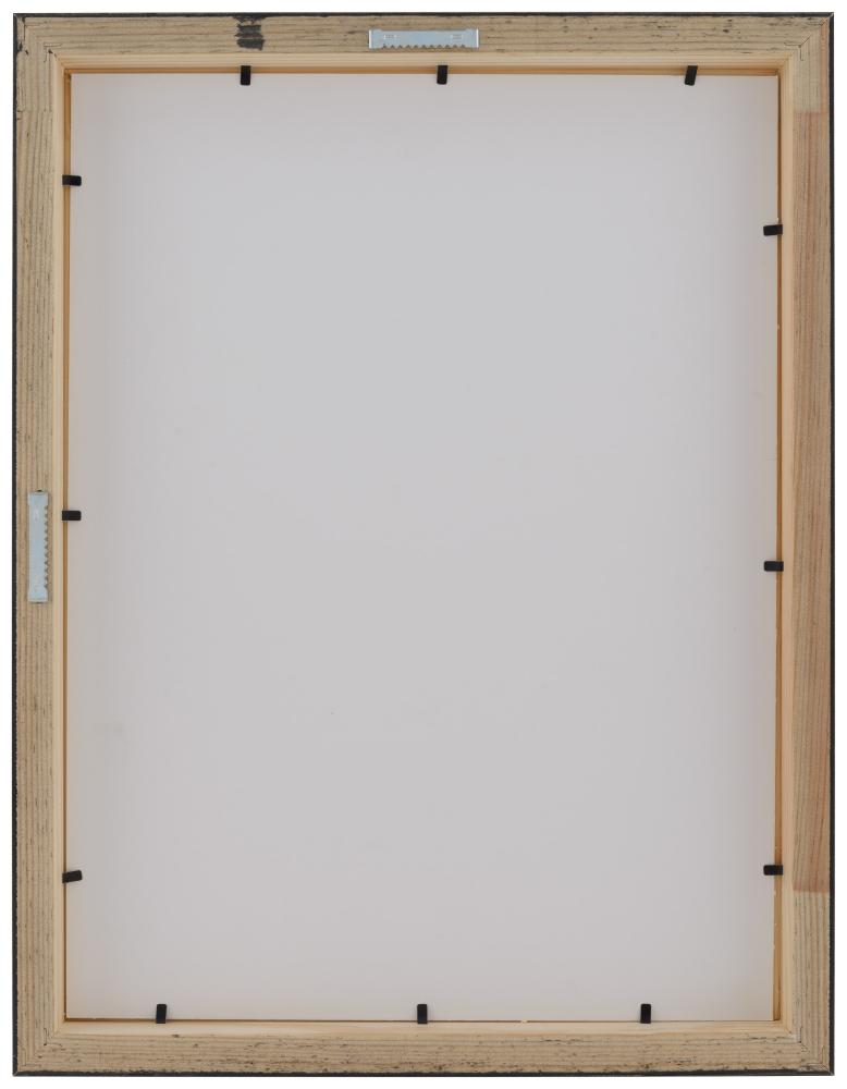 Ram med passepartou Frame Mora Premium Black 50x70 cm - Picture Mount White 16x24 inches