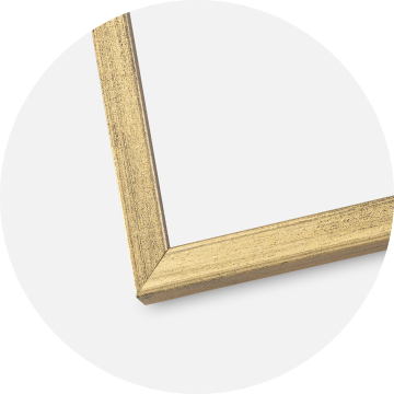 Ram med passepartou Frame Galant Gold 40x50 cm - Picture Mount White 29,7x42 cm (A3)