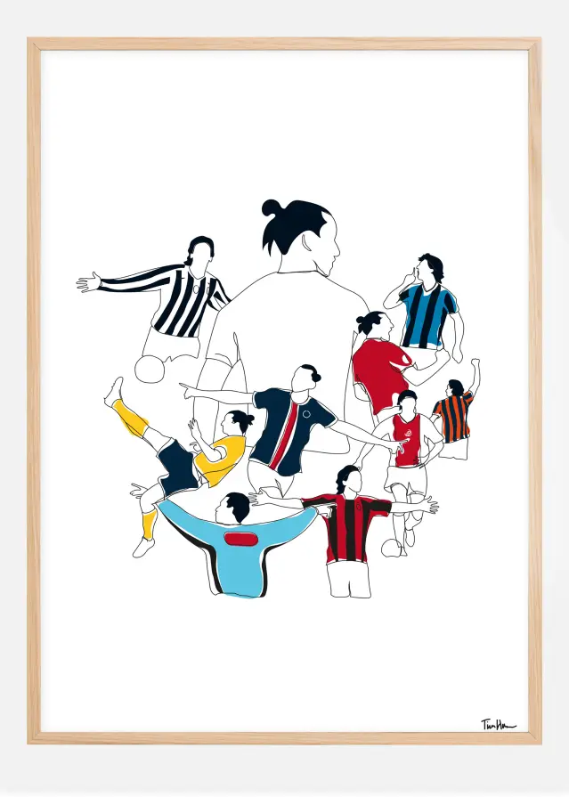 Bildverkstad History Of Zlatan Colours Poster