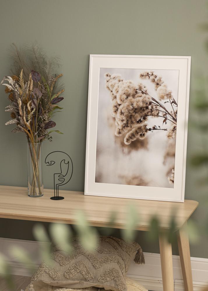 Ram med passepartou Frame Galant White 30x40 cm - Picture Mount White 21x30 cm