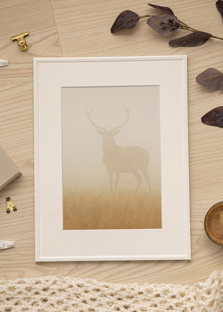 Ram med passepartou Frame New Lifestyle White 60x90 cm - Picture Mount White 50x75 cm