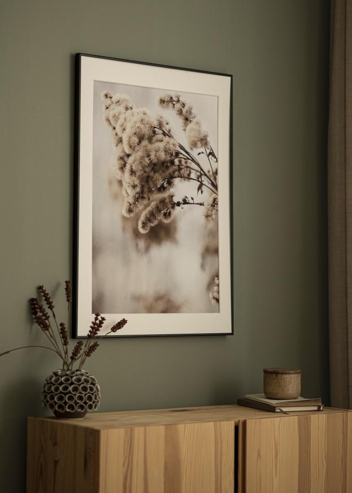 Ram med passepartou Frame Visby Black 30x40 cm - Picture Mount White 18x27 cm