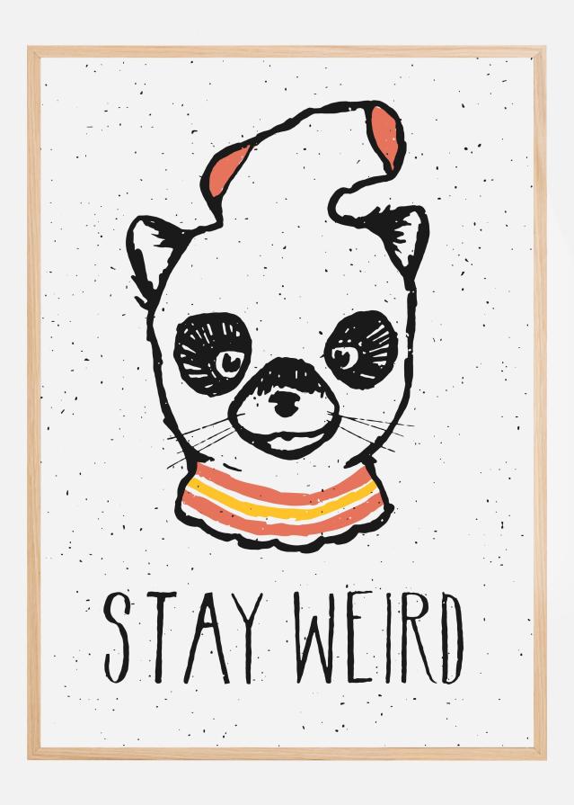 Bildverkstad Stay Weird Poster