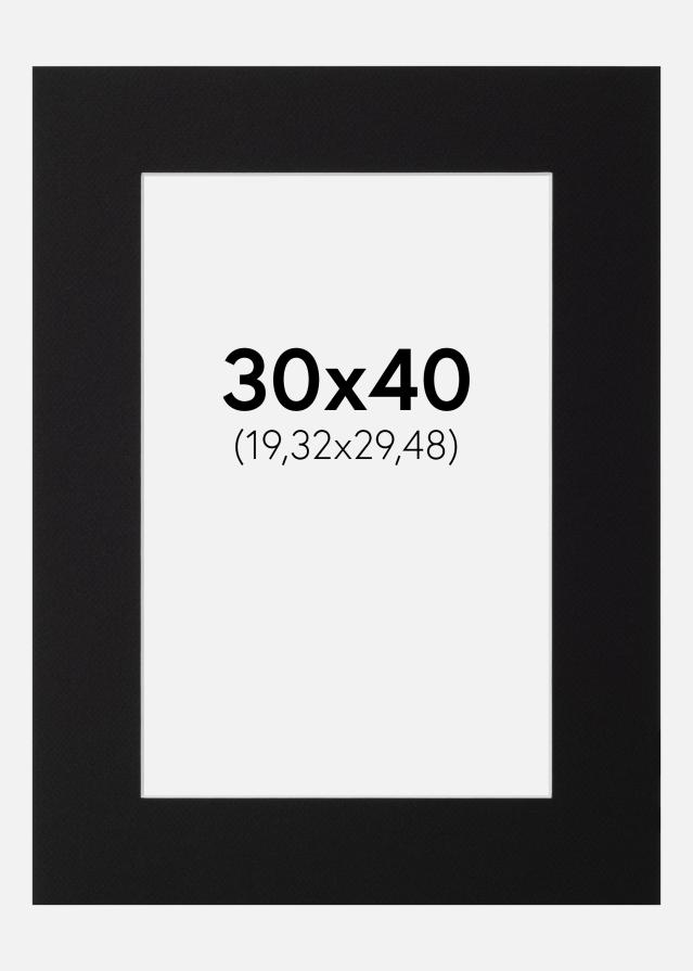 Artlink Mount Black Standard (White Core) 30x40 cm (19,32x29,48)