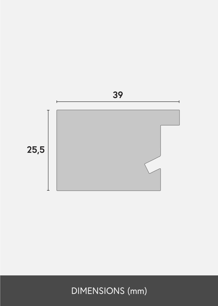 Mavanti Frame Juno Acrylic Glass Teak 24.41x36.61 inches (62x93 cm)