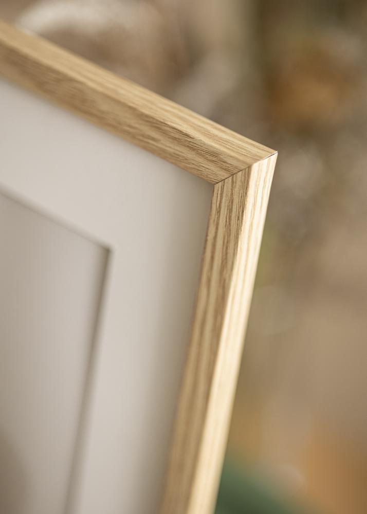 Ram med passepartou Frame Trendy Oak 20x30 cm - Picture Mount White 15x21 cm